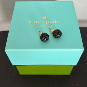 Kate Spade black sparkle earrings